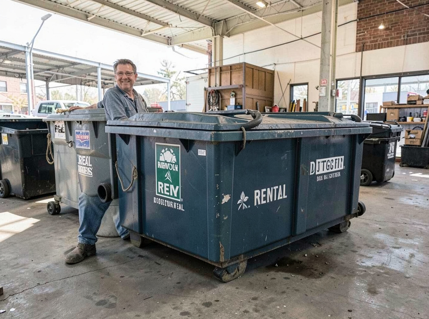 Dumpster Rental work by Arlington Dumpster Rental pros in Arlington, VA